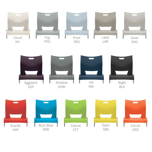 Global Duet 6620 - 6621 - Stacking Chairs - Colors