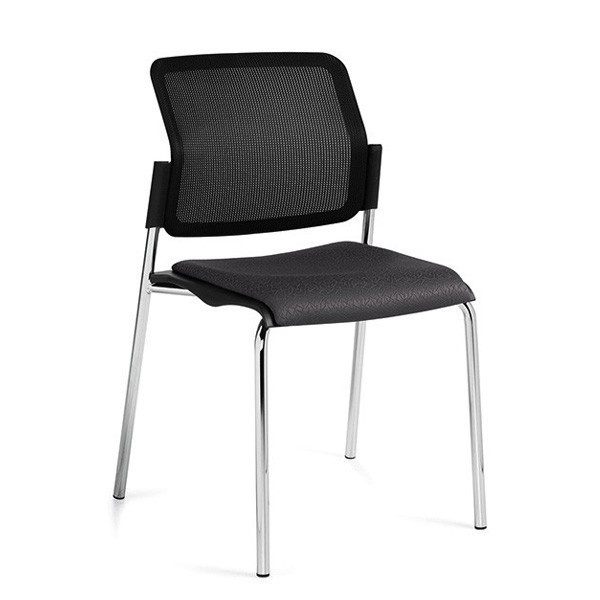 Mesh Back & Upholstered Seat Chair - Sonic  6509MB