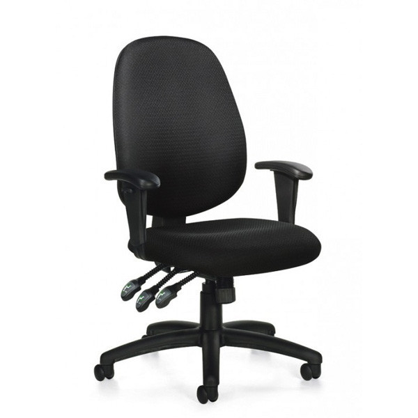 Six - OTG11613B - Ergonomic Chair with T-arms
