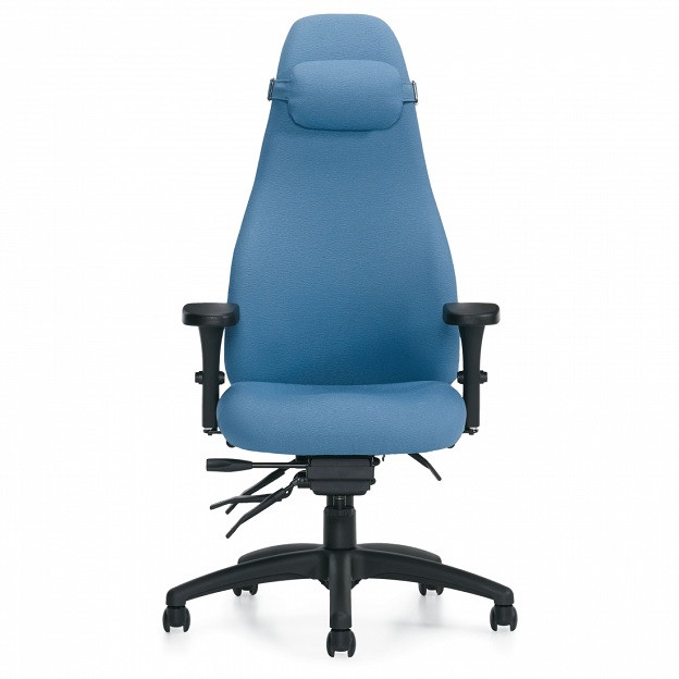 Global Obusforme 4430 chair - High Back Ergonomic Chair - Imprint Ocean IM75