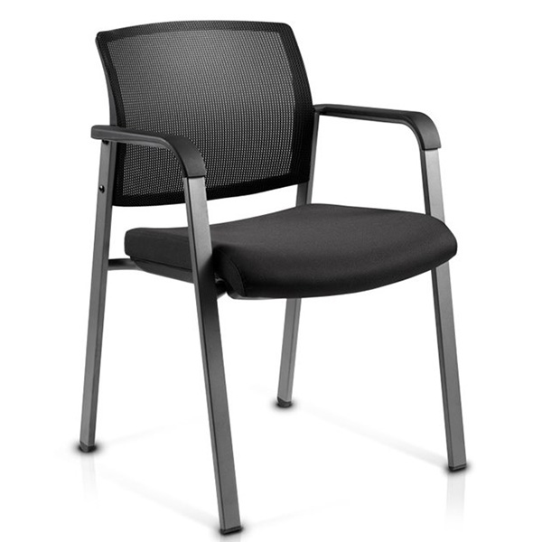 Mesh Back Four Legs Arm Chair - MIRO- 3P
